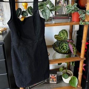 Black BDG black denim babydoll dress